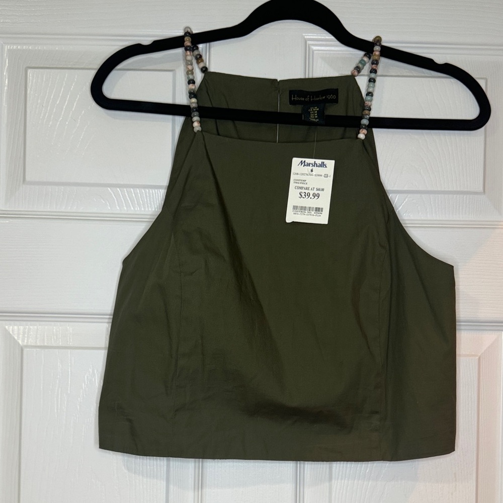 House of Harlow 1960 Khaki Blouse